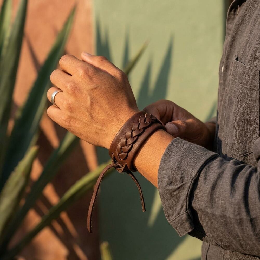 Mexican hand made bracelet  one of a kind  s-med -lg size  00